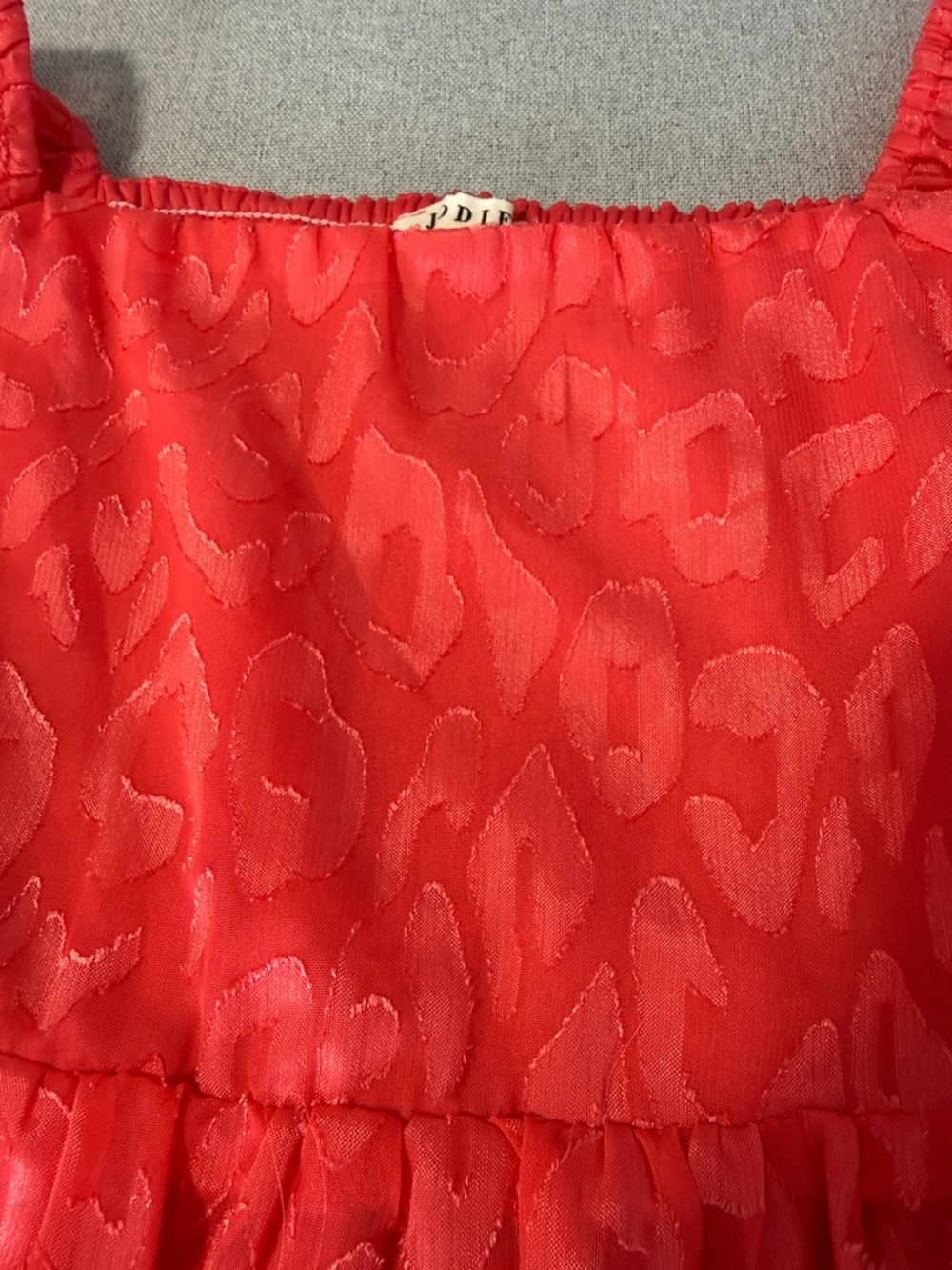 JODIFL Women’s Coral Square-Neck Peplum Blouse SZS - Picture 14 of 15